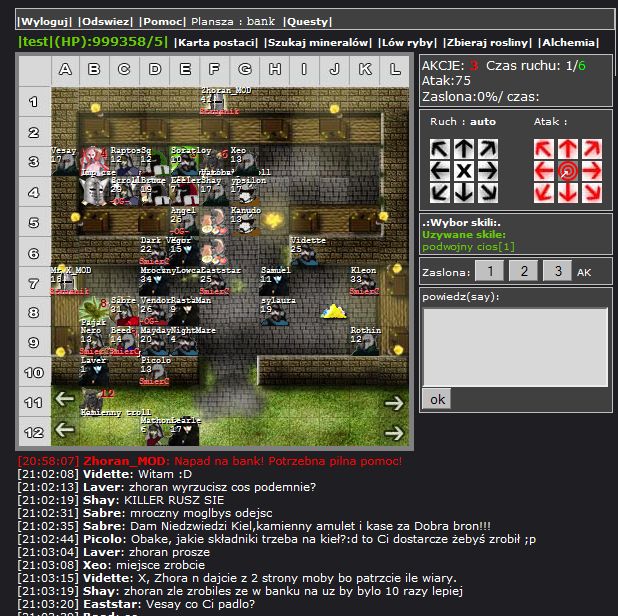 Event - napad niebezpiecznych potworów na bank